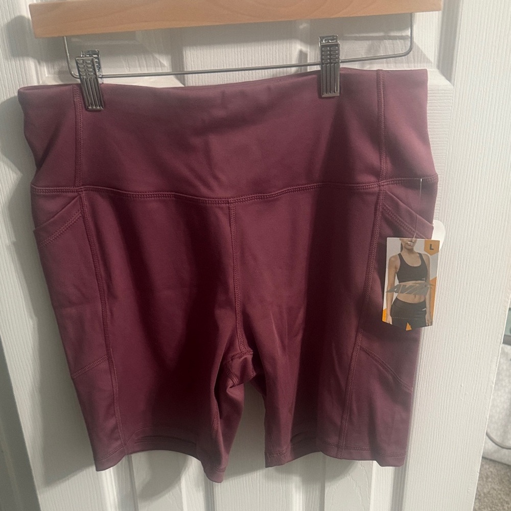 AVIA Eggplant Biker Shorts NWT